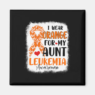 Orange für meine Tante Leukämie Aufklärung Monat W Magnet