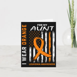 Orange für meine Tante Leukämie Bewusstsein Amerik Karte