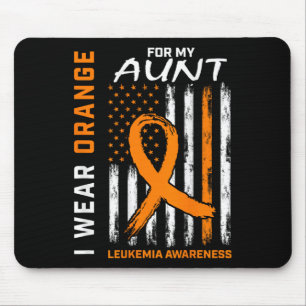 Orange für meine Tante Leukämie Bewusstsein Amerik Mousepad