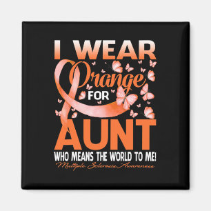 Orange für meine Tante Multiple Sklerose Awarene t Magnet