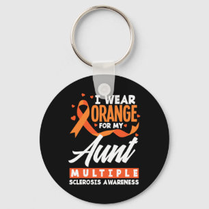 Orange für meine Tante Multiple Sklerose Awarene t Schlüsselanhänger