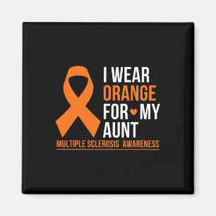 Orange für meine Tante Multiple Sklerose Frau Awar Magnet