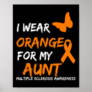 Orange für meine Tante Multipler Sklerose Band tra Poster