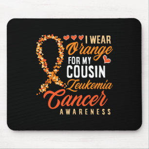 Orange für meinen Cousin Leukämie Krebsvorkommen t Mousepad