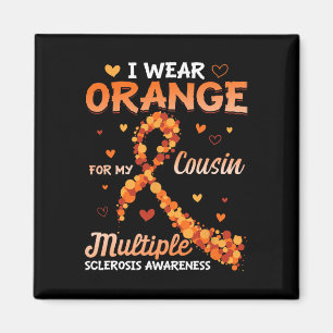 Orange für meinen Cousin Multipler Sklerose Aware Magnet