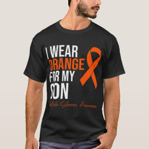 Orange für meinen Sohn Frau Warrior Multiple Scler T-Shirt