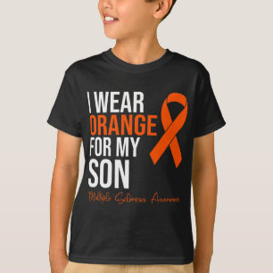 Orange für meinen Sohn Frau Warrior Multiple Scler T-Shirt