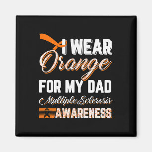 Orange für meinen Vater Multiple Sklerose tragen Magnet