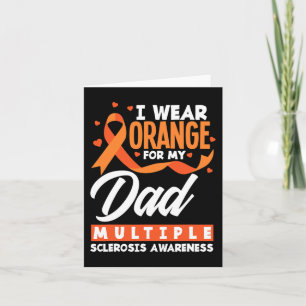 Orange für meinen Vater tragen Frau Vater Multiple Karte