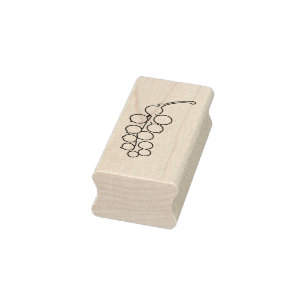 Orange Garden Lanterns Art Briefmarke Gummistempel