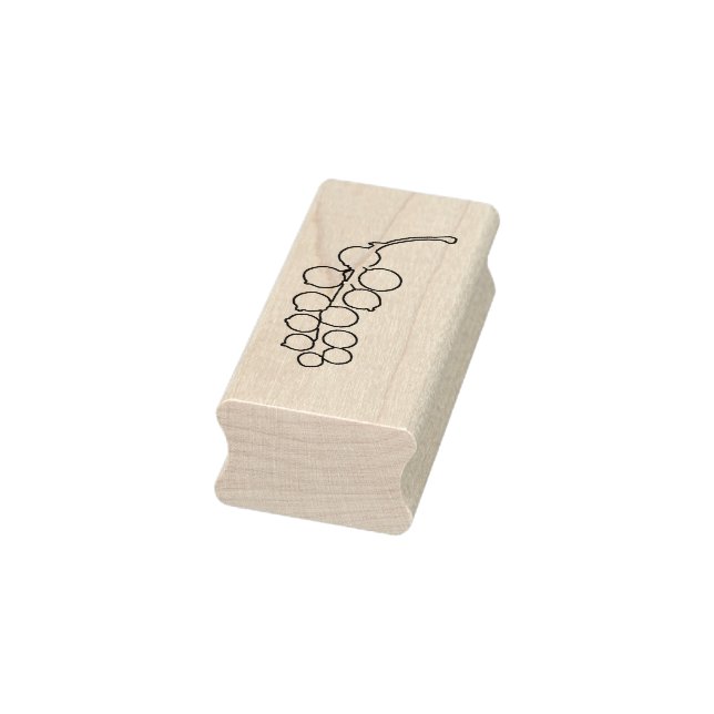 Orange Garden Lanterns Art Briefmarke Gummistempel (Stempel)