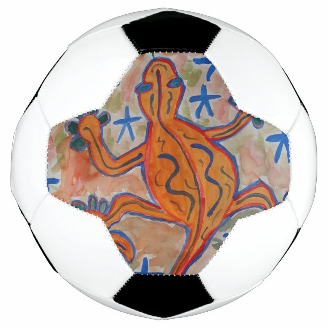 Orange Gecko Fußball (Vorderseite)