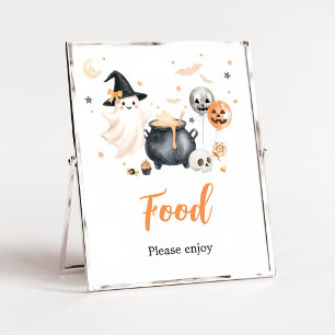 Orange Geist Little Boo Essen Schild