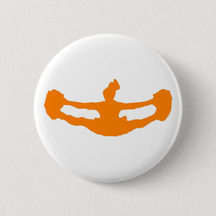 Orange "GELASSENER US-BEIFALL!" Knopf Button