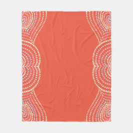 orange-gelb-pink-blau Konzentrat Herzchen Regenbog Fleecedecke