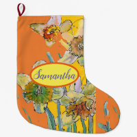 orange gelbe affodische Blume
