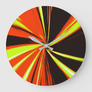 Orange/gelbe, farbige, farbige, farbige Uhr
