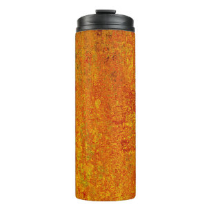 Orange gelbe Grunge Hintergrundabstract,art,hinter Thermosbecher
