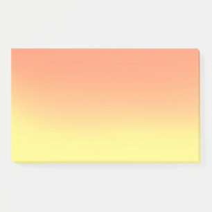 Orange gelber Sonnenuntergang Ombre Post-it Klebezettel