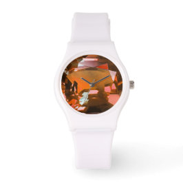 Orange Gem Armbanduhr