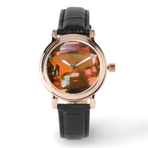 Orange Gem Armbanduhr