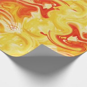 Orange gemarmorte Beschaffenheit, reiche ebru Geschenkpapier