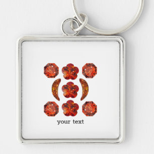 Orange Gemstone Art. Schlüsselanhänger