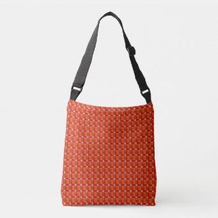 Orange Gemstone Pattern Tragetaschen Mit Langen Trägern