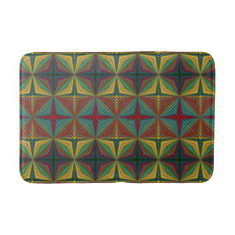 Orange geometrisches Muster - Ethnisch Badematte