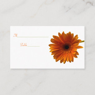 Orange Gerbera Daisy Besondere Anlass Platzkarte