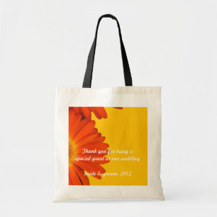 orange Gerbera-Daisy-Blumen Tragetasche