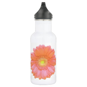 Orange gerbera daisy edelstahlflasche