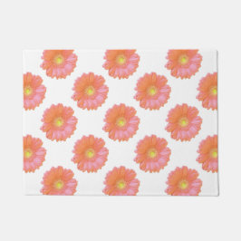 Orange gerbera daisy fußmatte