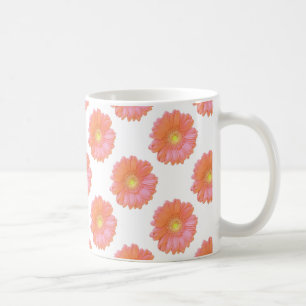 Orange gerbera daisy kaffeetasse