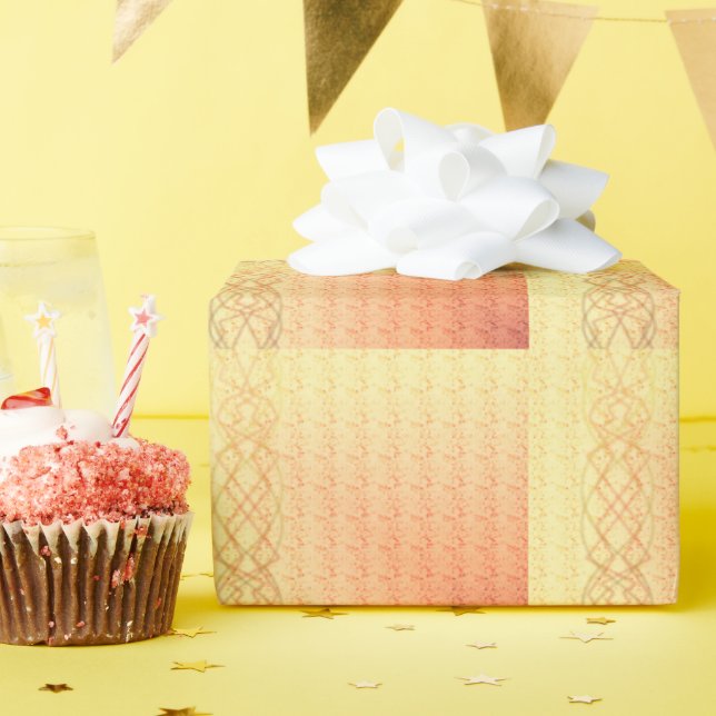 Orange Geschenkpapier (Geburtstagsparty)