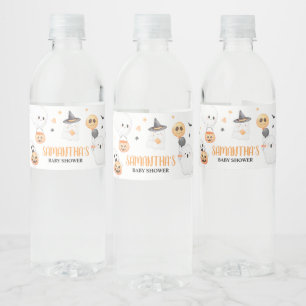 Orange Ghost Halloween Little Boo Baby Dusche