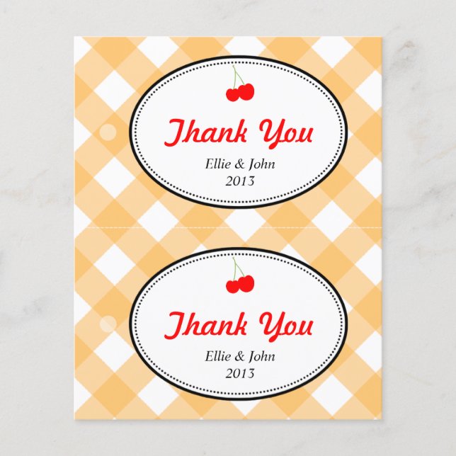 Orange Gingham-Gingham-Gaumenfreak Flyer (Vorne)