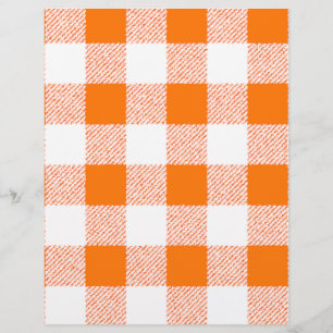 Orange Gingham Karo Pattern Flyer