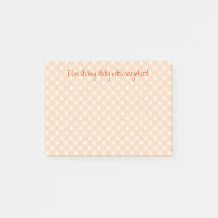 orange-gingham-notizen post-it klebezettel