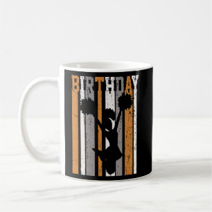 Orange Girls Cheerleader Birthday Retro farbenfroh Kaffeetasse
