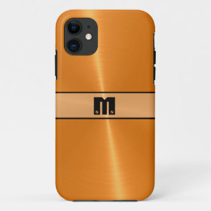 Orange glänzendes Edelstahl-Metall 5 Case-Mate iPhone Hülle