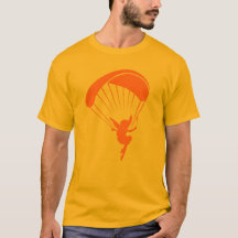 Orange Gleitschirmfliegen-Elf-T-Shirt