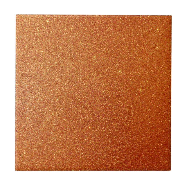 Orange Glitzer Fliese (Vorderseite)
