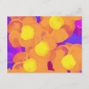 Orange Glow Blume Postkarte