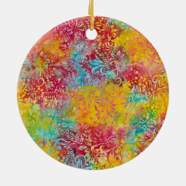 Orange Glow Keramik Ornament (Hinten)