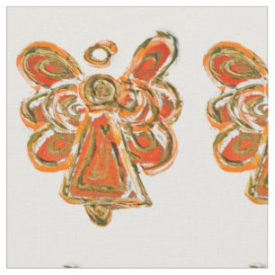 Orange Gold Guardian Angel Kunststoffe Stoff