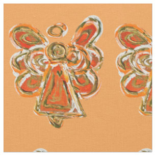 Orange Gold Guardian Angel Kunststoffe Stoff