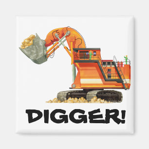 Orange Gräber Magnet