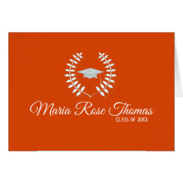 Orange Grad Dankeschön (4,25" x 5,5"), Karte