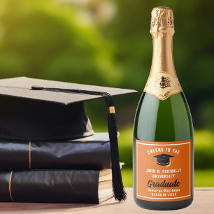 Orange Graduate Personalisiert 2025 Graduation Par